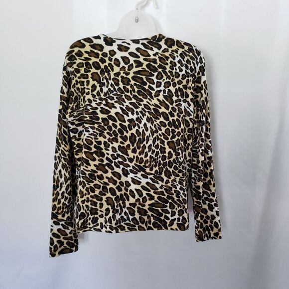 Pierri New York Leopard Print Beaded Sweater - Picture 3 of 5